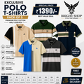 Exclusive Poly Cotton Solid Half Sleeves Mens Polo T-shirt(Pack of 5)-ALL Size = 6XL